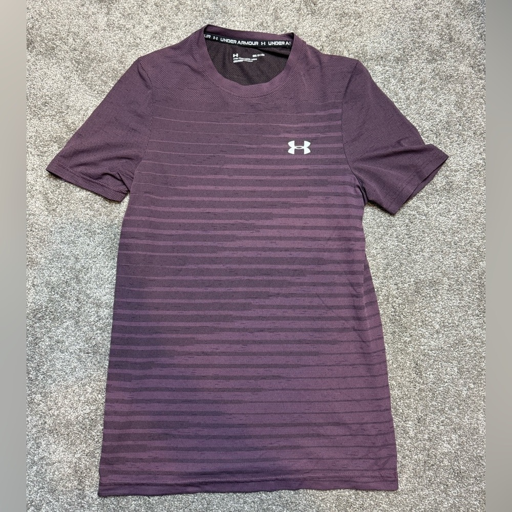 Mens Under Armour Purple Active T-Shirt (M)